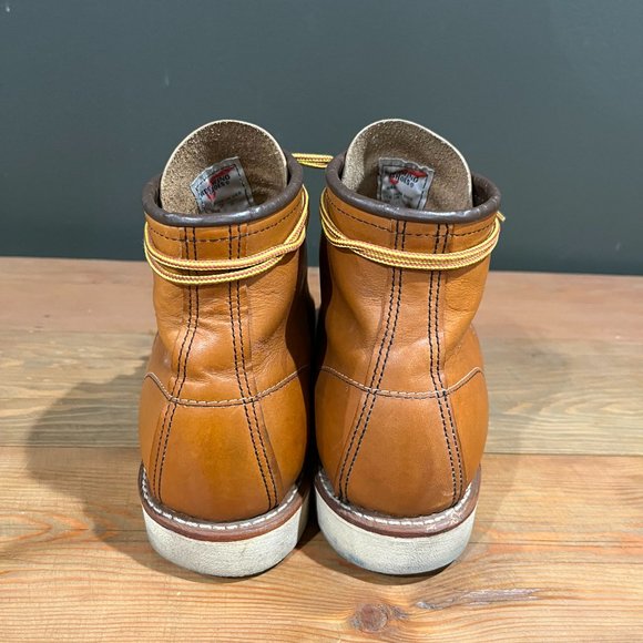 Red Wing 6 Inch Traction Tread Moc Toe Boots -- 10875 -- Made in the USA - Picture 5 of 10